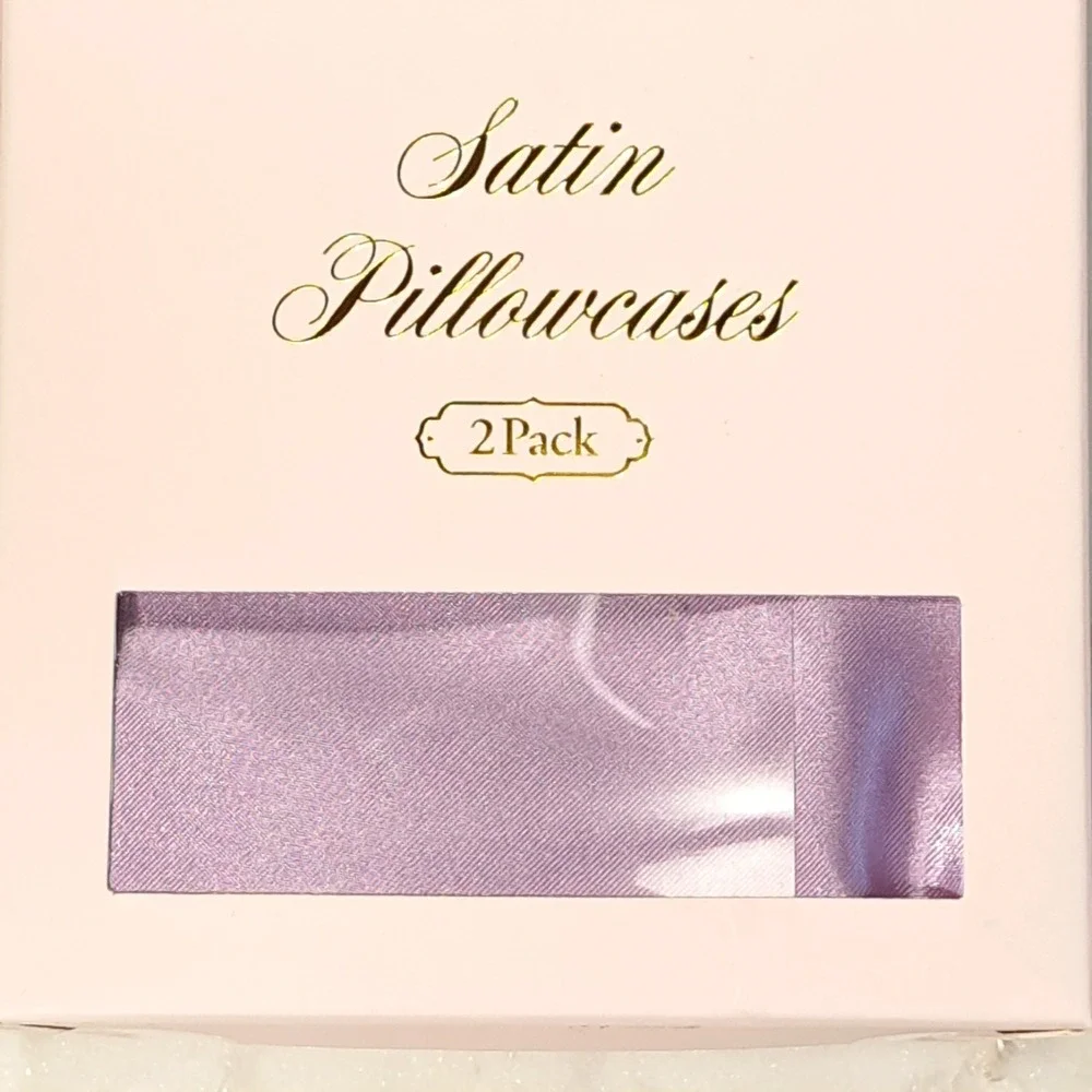 Maison‎ Des Fleurs Paris Purple Satin Pillowcases 2 Pack 100% Polyester